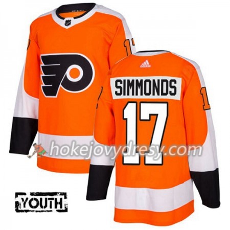 Dětské Hokejový Dres Philadelphia Flyers Wayne Simmonds 17 Adidas 2017-2018 Oranžová Authentic